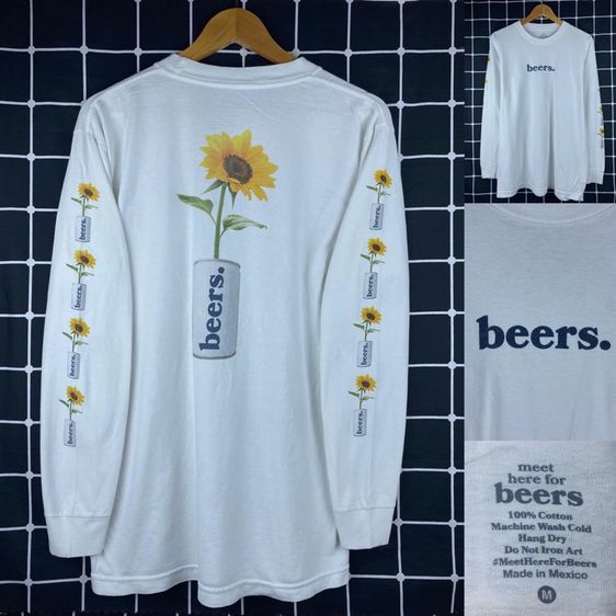 ขาว อื่นๆ อื่นๆ เสื้อยืดแขนยาว BEERS แท้ 💯 size M ขนาด อก 21.5 ยาว 27 นิ้ว สภาพใหม่มาก ลายสวย ทรงสวย เนื้อผ้านิ่มมาก หายากน่าสะสมครับ