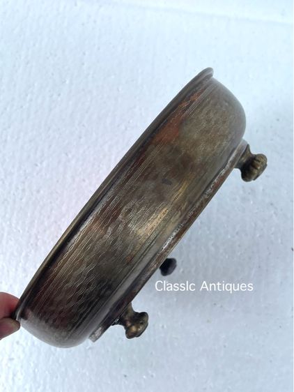 กี่ น้ำชาทองเหลือง เก่าโบราณสะสม รูปที่ 3