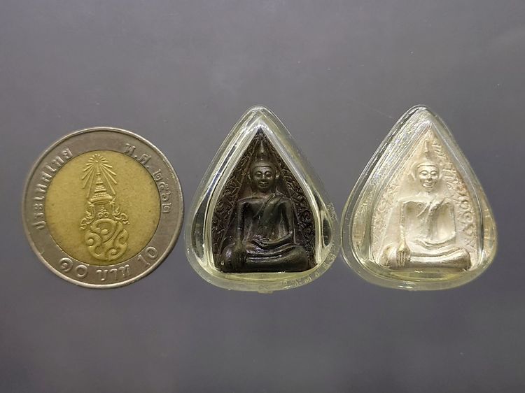 พระนางพญา พิมพ์ใบโพธิ์ เนื้อเงิน-นวโลหะ ทีฆายุโกโหตุสังฆราชา ๘๐ พรรษา ญสส วัดบวรนิเวศวิหาร ปี2536 พร้อมกล่องเดิม รูปที่ 5