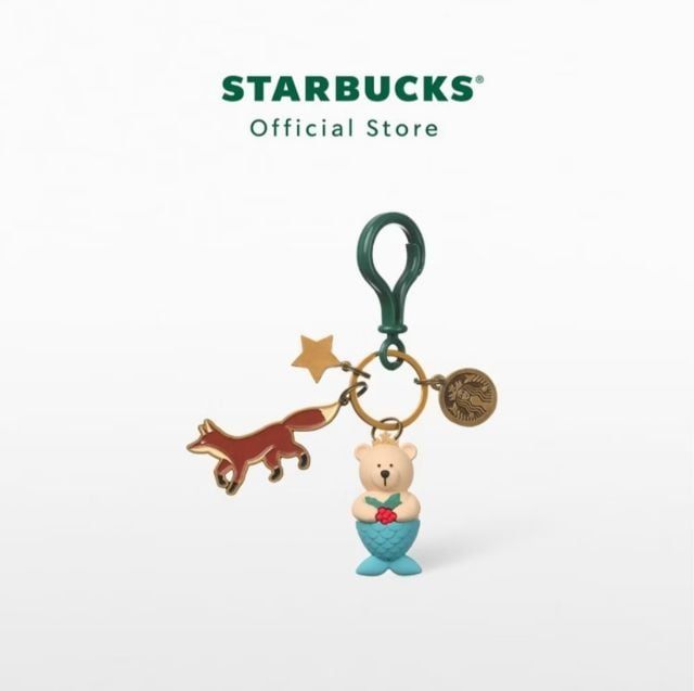 พวงกุญแจ Starbucks Bearista Siren  Woodland Guardian Keychain พวงกุญแจสตาร์บัคส์ 
