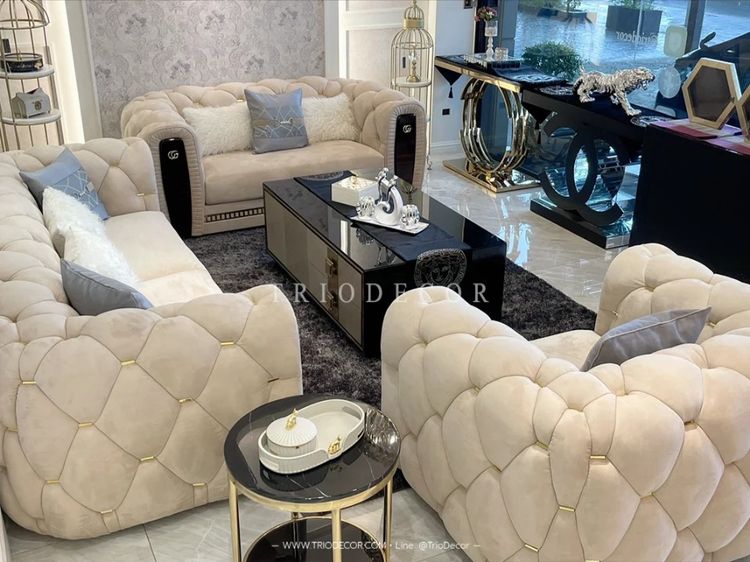 𝚁𝙾𝚂𝚂𝙰𝙽𝙰 𝚂𝙴𝚃 𝚕𝚞𝚡𝚞𝚛𝚒𝚘𝚞𝚜 𝙸𝚝𝚊𝚕𝚒𝚊𝚗 𝚜𝚘𝚏𝚊 โซฟาลัคชัวรี่ เซ็ต รุ่น รอซซาน่า พร้อมโต๊ะกลาง รูปที่ 9