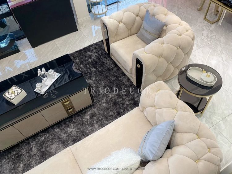 𝚁𝙾𝚂𝚂𝙰𝙽𝙰 𝚂𝙴𝚃 𝚕𝚞𝚡𝚞𝚛𝚒𝚘𝚞𝚜 𝙸𝚝𝚊𝚕𝚒𝚊𝚗 𝚜𝚘𝚏𝚊 โซฟาลัคชัวรี่ เซ็ต รุ่น รอซซาน่า พร้อมโต๊ะกลาง รูปที่ 6