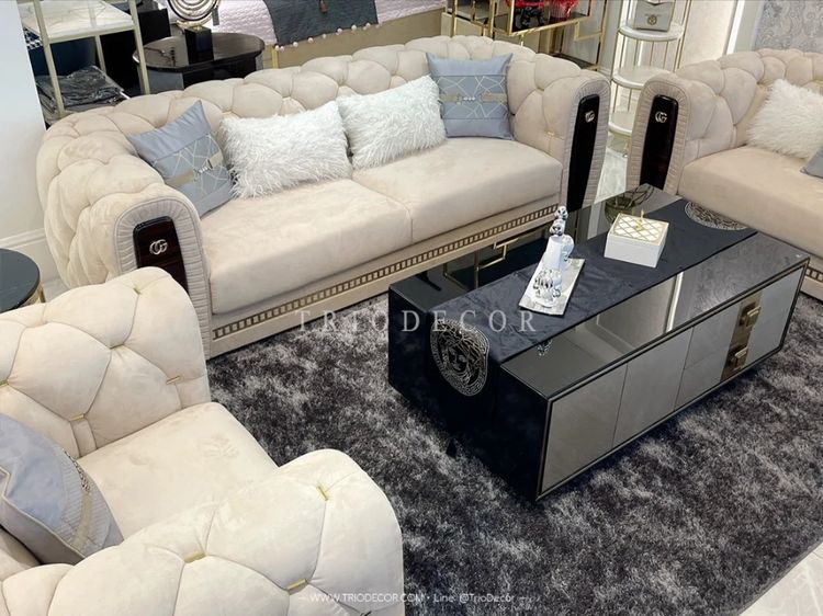 𝚁𝙾𝚂𝚂𝙰𝙽𝙰 𝚂𝙴𝚃 𝚕𝚞𝚡𝚞𝚛𝚒𝚘𝚞𝚜 𝙸𝚝𝚊𝚕𝚒𝚊𝚗 𝚜𝚘𝚏𝚊 โซฟาลัคชัวรี่ เซ็ต รุ่น รอซซาน่า พร้อมโต๊ะกลาง รูปที่ 3