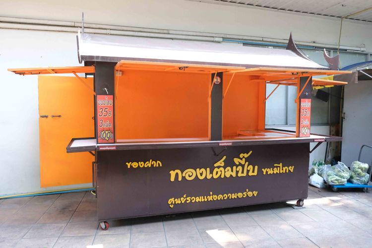 ซุ้มขายของ ซุ้มขายขนม โครงเหล็ก มีล้อ ดีไซน์ทรงไทย พร้อม ระบบน้ำ ระบบไฟ รูปที่ 9