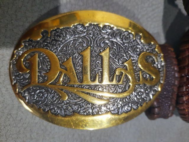 ขอขายหัวเข็มขัด Dallas cowboy เคลือบทองคำ24 KGPแท้แบบหนาๆของยี่ห้อ ADM Award design medals, inc. po.box 1088 Norman okla 71070.made in USA  รูปที่ 5