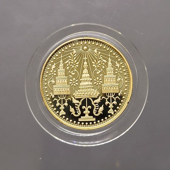 เหรียญพระแก้วมรกต ทรงเครื่อง 3 ฤดู พระจอมเกล้าๆ ปี2538 เนื้อเงินขัดเงา ขนาด 2.5 ซม. พร้อมกล่องเดิม รูปที่ 3