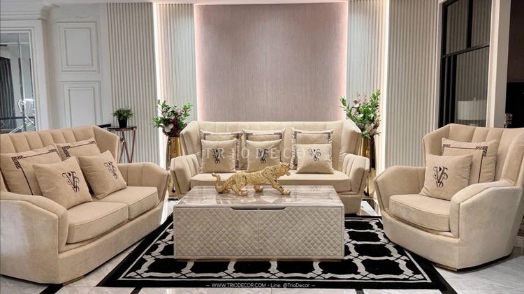 𝙶𝙰𝚁𝙽𝙴𝚃𝚃𝙰 𝚂𝙴𝚃 𝚕𝚞𝚡𝚞𝚛𝚒𝚘𝚞𝚜 𝙸𝚝𝚊𝚕𝚒𝚊𝚗 𝚕𝚎𝚊𝚝𝚑𝚎𝚛 𝚜𝚘𝚏𝚊  โซฟาลัคชัวรี่ ชุด𝟹ชิ้น รุ่น การ์เนตต้า พร้อมโต๊ะกลาง รูปที่ 2