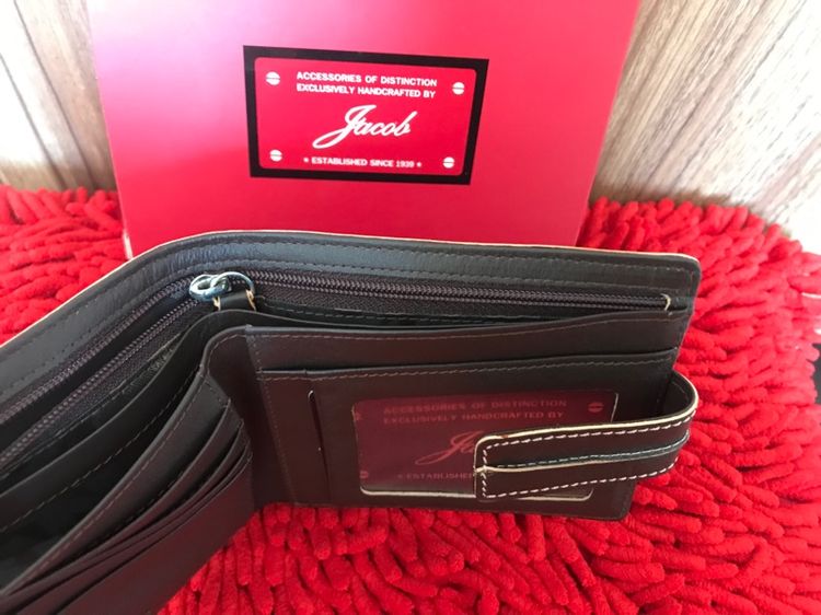 กระเป๋าสตางค์ หนังแท้  🌺 แบรนด์ JACOB  รูปที่ 5