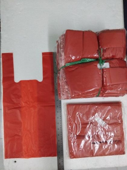 ขายถุงหูหิ้วสีแดงผลิตเนื้อหนาพิเศษSize9×18นิ้ว(ยังไม่รวมพับข้างๆละ3นิ้ว) ราคาพิเศษ รูปที่ 5