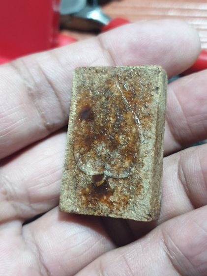 พระพุทธ ฐานนกคู่ หลังใบโพธิ์ เนื้อว่าน องค์หนาสวย หายาก ลงรักถนอมผิว สวยเก่า รูปที่ 10