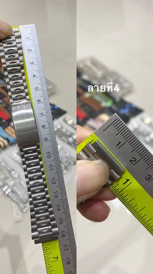 ราคาต่อ 1 เส้น สายนาฬิกา ไซโก้ SEIKO  มี 4 ลาย เดิมๆ  ขนาดเบอร์ 18 มิล เก่าเก็บ ของใหม่ เดิมๆ รูปที่ 6