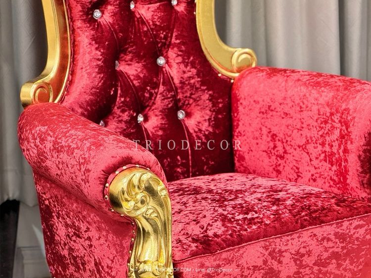 𝙴𝙻𝙸𝚉𝙰𝙱𝙴𝚃𝙷-𝙶 𝙻𝙾𝚄𝙽𝙶𝙴 𝙲𝙷𝙰𝙸𝚁 เก้าอี้พักผ่อนสไตล์หลุยส์ รุ่น “อลิซาเบธ-จี” รูปที่ 11