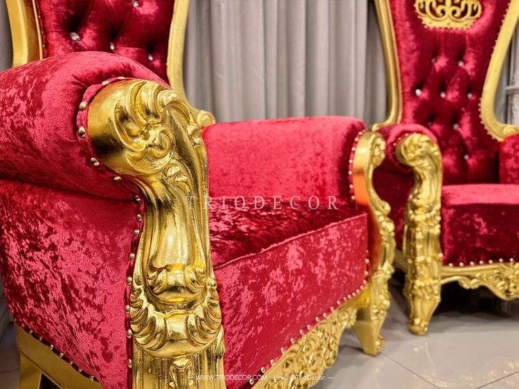 𝙴𝙻𝙸𝚉𝙰𝙱𝙴𝚃𝙷-𝙶 𝙻𝙾𝚄𝙽𝙶𝙴 𝙲𝙷𝙰𝙸𝚁 เก้าอี้พักผ่อนสไตล์หลุยส์ รุ่น “อลิซาเบธ-จี” รูปที่ 5