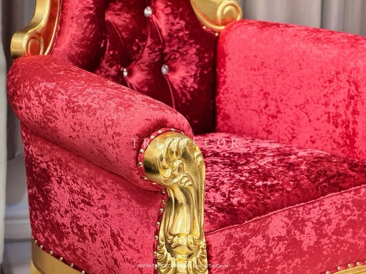 𝙴𝙻𝙸𝚉𝙰𝙱𝙴𝚃𝙷-𝙶 𝙻𝙾𝚄𝙽𝙶𝙴 𝙲𝙷𝙰𝙸𝚁 เก้าอี้พักผ่อนสไตล์หลุยส์ รุ่น “อลิซาเบธ-จี” รูปที่ 3