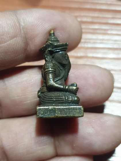 พระพิฆเนศลอยองค์ รุ่นแรก หลวงพ่อยิด ปี35 วัดหนองจอก กุยบุรี ประจวบคีรีขันธ์ เนื้อสำริด มีโค๊ด สวยไม่ผ่านการใช้ รูปที่ 5