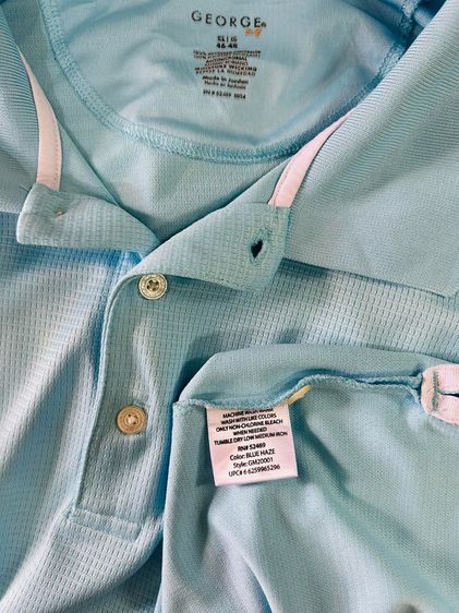 🌈 เสื้อโปโลผู้ชาย เสื้อคอปก แขนสั้น👉แบรนด์ George(จอร์จ) แท้💯แบรนด์ดัง💯🌈 รูปที่ 8