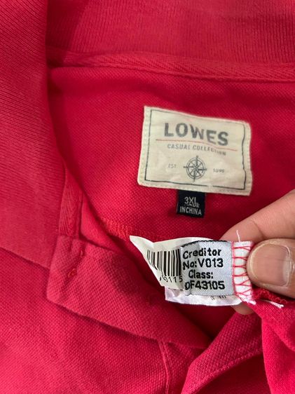 🌈 เสื้อโปโลผู้ชาย เสื้อคอปก แขนสั้น👉แบรนด์ lowes แท้💯🌈 รูปที่ 3