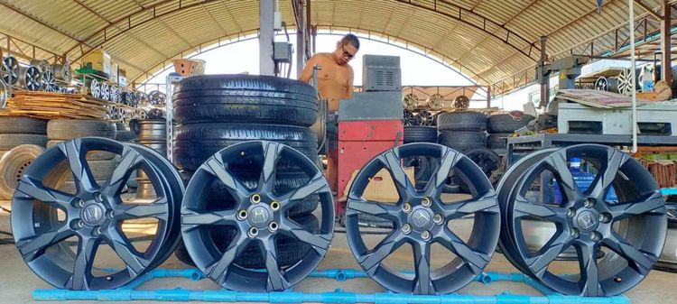 แม็กฮอนด้า18 กว้าง8 et50 สีเดิมป้ายแดง ใส่ accord CRV civic HRVอื่นๆ 5 รู 114 รูปที่ 12