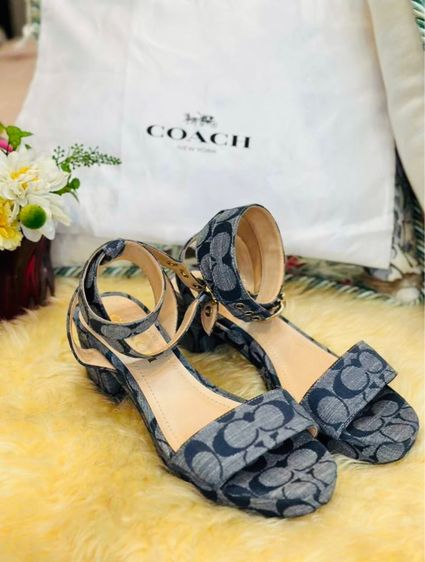 รองเท้าCoach👡ของแท้ ลายCยีนส์ สวยๆ รูปที่ 4