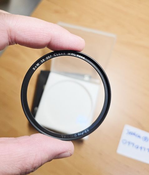 สุดยอด Filter เยอรมันแท้ B+W 007 XS-PRO CLEAR MRC nano 58mm ซื้อมาผิดรุ่น ของใหม่สองพันห้า ขายถูก รูปที่ 2