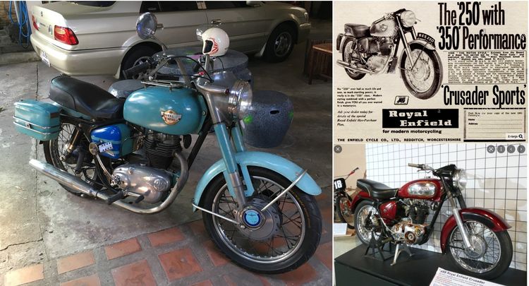 มอเตอร์ไซค์คลาสสิก Royal Enfield 250 รุ่นเก่าของอังกฤษ รูปที่ 2