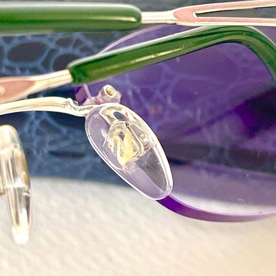 Swarovski ตกแต่งคริสตัล แว่นตา ริมเลต กรอบแว่นแบรนด์แท้ รูปที่ 12