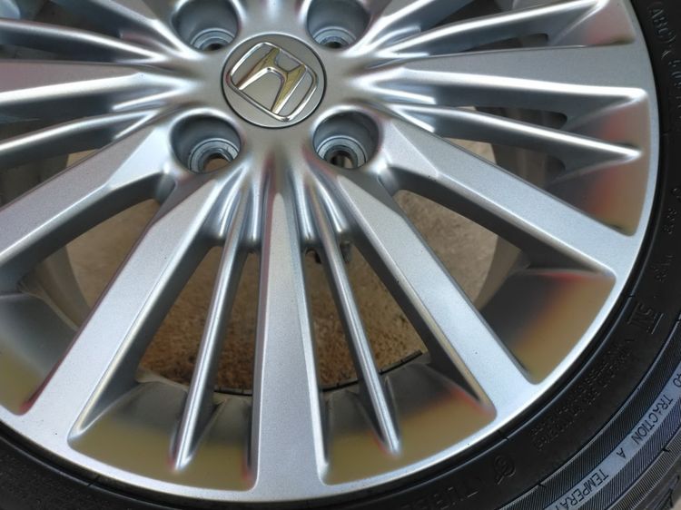 แม็กฮอนด้า ขอบ15 สีเดิมพร้อมยางmaxxis 185 60 15 ปี23  ใส่ jazz city รูปที่ 7