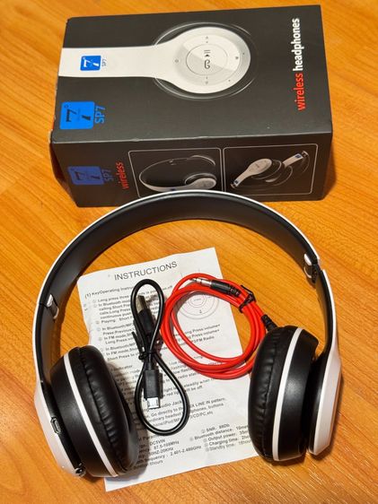 ➗➰ คิดราคาคนละครึ่ง ®️ สินค้าคุณภาพ🎧 หูฟังไร้สาย SP7 degrees wireless headphone รูปที่ 4