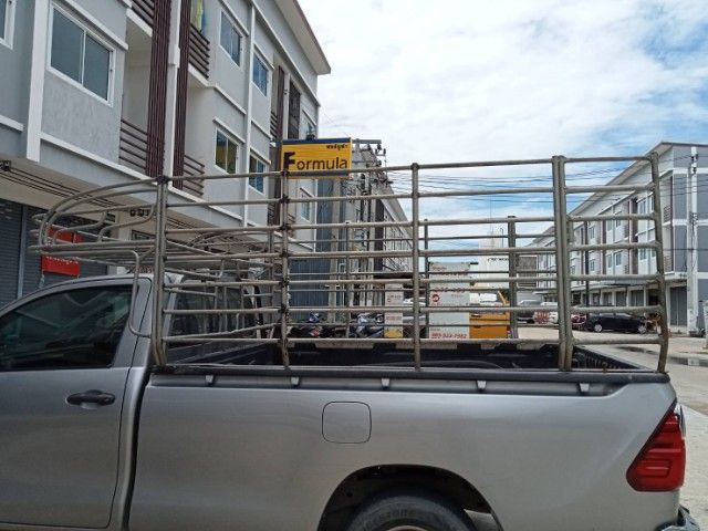 คอกเหล็กแปบทรงสูง​ พร้อมตะแกรงปิดหลังคา​หัว​เก๋ง​ โตโยต้า​รีโว่​ ตอน​เดียว​ แข็งแรงทนทาน รูปที่ 2