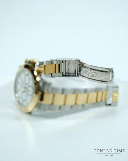 Rolex Daytona 16523 Yellow Gold White Diamond Dial Two-Tone Oyster 1999 40mm. รูปที่ 13