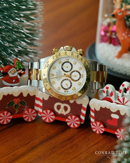 Rolex Daytona 16523 Yellow Gold White Diamond Dial Two-Tone Oyster 1999 40mm. รูปที่ 2