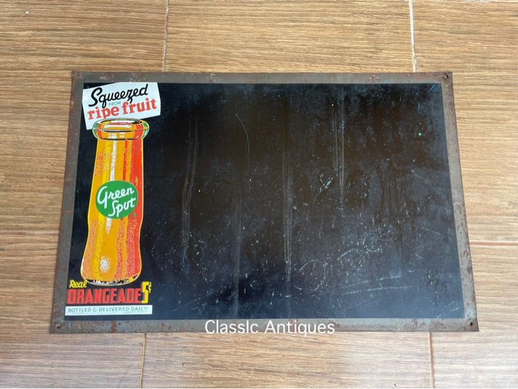 ป้าย น้ำอัดลม กรีนสปอต โบราณ รูปที่ 2