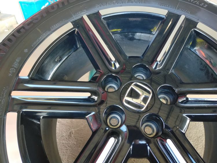 แม็กฮอนด้า สีเดิม ขอบ17 พร้อมยางบริสโตน 215 60 17 ปี22 ใส่ HRV,CRV g2 อื่นๆ 5 รู 114 รูปที่ 6