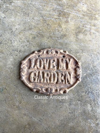 ป้ายแต่งร้านวงรี เหล็กหล่อ รูปที่ 4