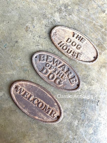 ป้ายแต่งร้านวงรี เหล็กหล่อ รูปที่ 3