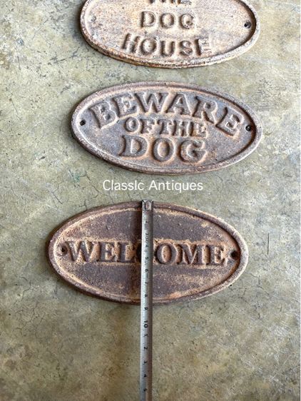 ป้ายแต่งร้านวงรี เหล็กหล่อ รูปที่ 8