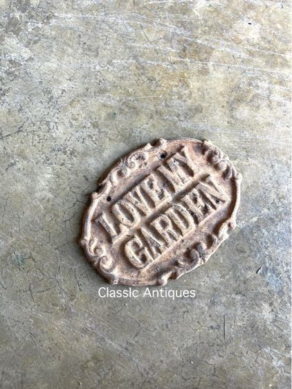 ป้ายแต่งร้านวงรี เหล็กหล่อ รูปที่ 6