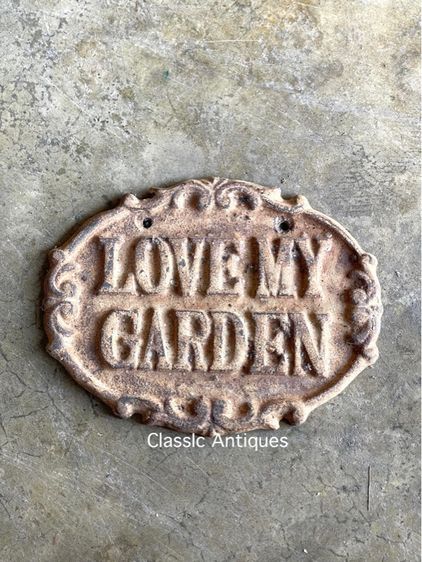 ป้ายแต่งร้านวงรี เหล็กหล่อ รูปที่ 5