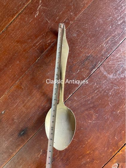 ทัพพี ทองเหลือง โบราณ รูปที่ 3