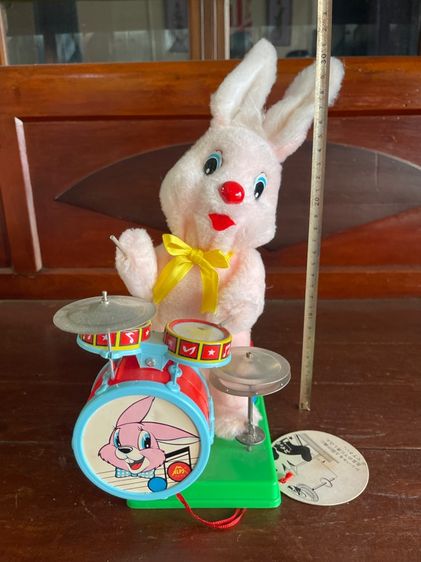 กระต่ายตีกลอง โบราณเก่าสะสม รูปที่ 8