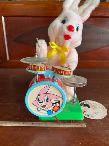 กระต่ายตีกลอง โบราณเก่าสะสม รูปที่ 9