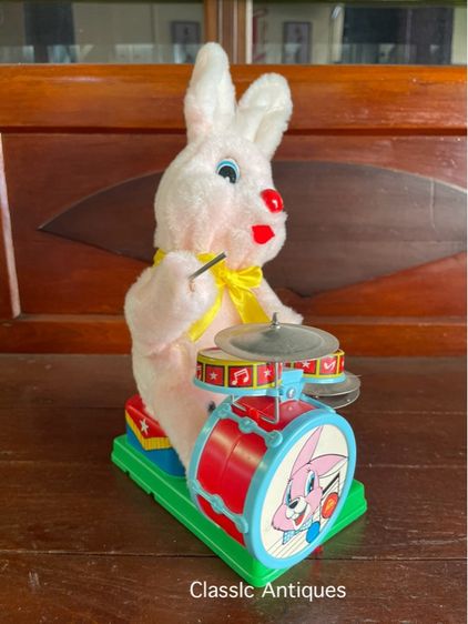 กระต่ายตีกลอง โบราณเก่าสะสม รูปที่ 7