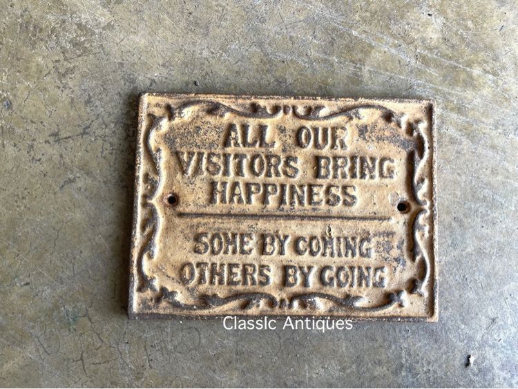 ป้าย เหล็กหล่อ สะสม