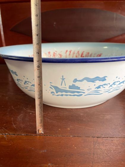 กะละมัง ลายเรือ อีนาเมลสะสม รูปที่ 6