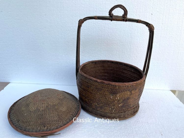 ตะกร้าจีน โบราณเก่าสะสมA10 รูปที่ 4