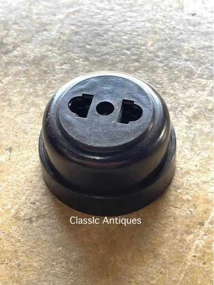 เต้าเสียบไฟ แบ็คกาไลท์ โบราณเก่าสะสม รูปที่ 4