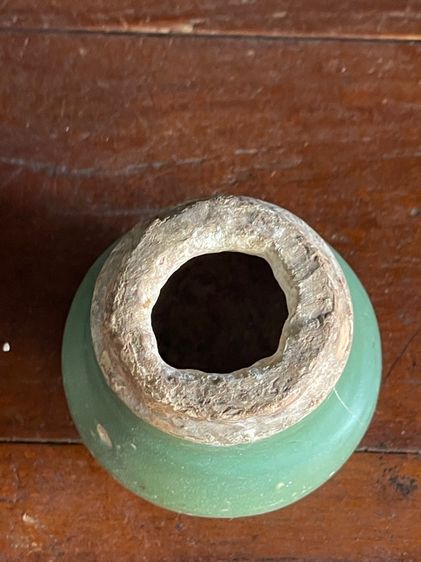 เต้าปูน เคลือบเขียวโบราณ เก่าสะสม รูปที่ 8