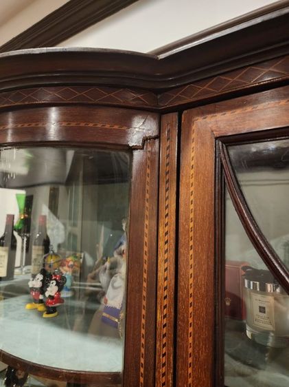 ตู้โชว์กระจกโค้ง งานเก่าอังกฤษ รูปที่ 4