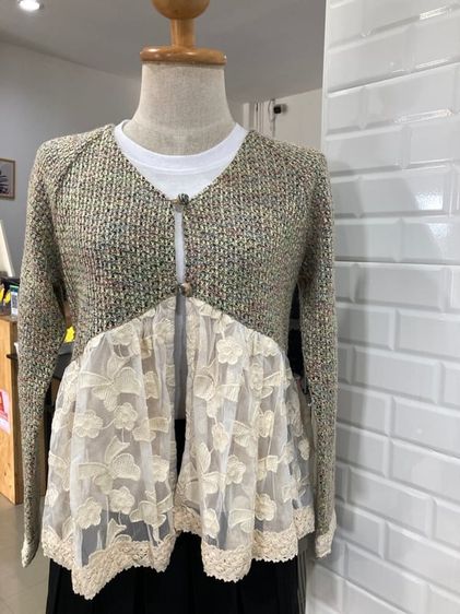 เสื้อเบลเซอร์ไหมพรม รูปที่ 2