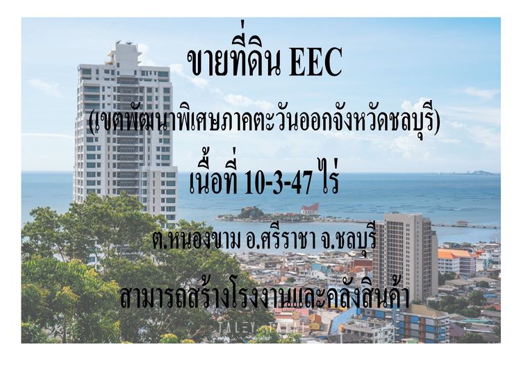 ขายที่ดิน อ.ศรีราชา จ.ชลบุรี 10 ไร่ 